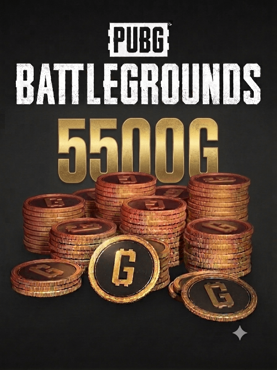 PUBG - 5500 G-Coin (스팀 배그 전용)